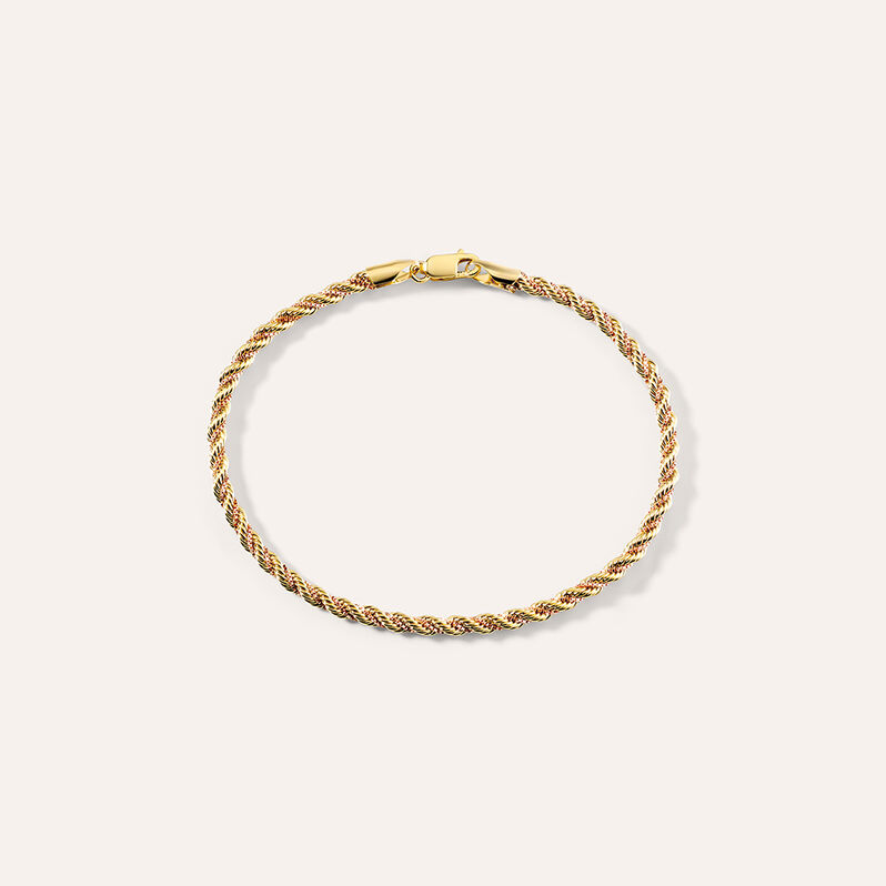 Bracciale Catena Colette Oro Bicolore Giallo / Rosa - Spannringe Damen | OROVIVO