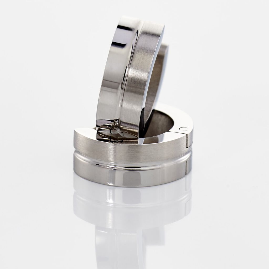 Unisex Creolen Edelstahl B 5 mm