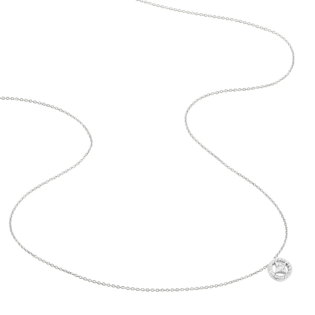 Collier Nour-imen Or Blanc Diamant - Spannringe Damen | OROVIVO