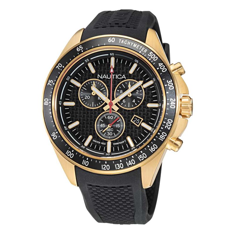 Orologio Cronografo Uomo Nautica Ocean Beach quadrante Nero NAPOBS110 - Spannringe Herren | OROVIVO