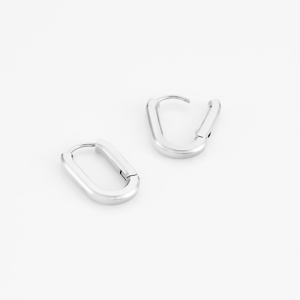 Damen Creolen Edelstahl Ohne Stein Sarahi 21,00mm  - Creolen Damen | OROVIVO