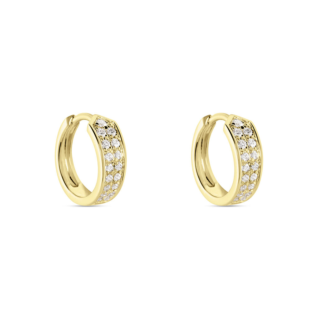  Creolen Gold 585 Diamant 0,2ct Emily 9,00mm  - Creolen Damen | OROVIVO