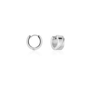 Damen Creolen Edelstahl Zirkonia 13mm - Creolen Damen | OROVIVO