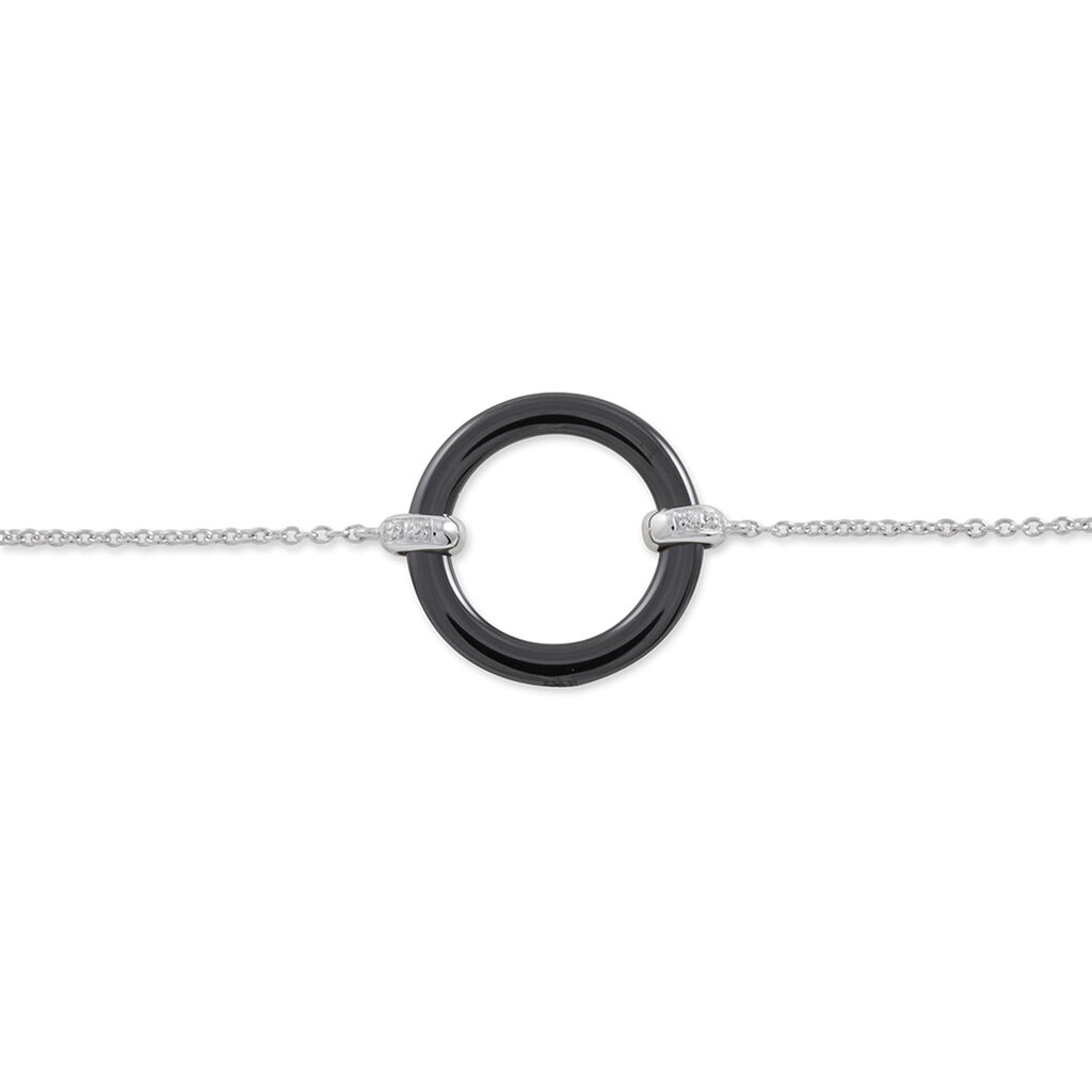 Bracelet Magalie Argent Blanc Oxyde De Zirconium Et Céramique - Spannringe Damen | OROVIVO