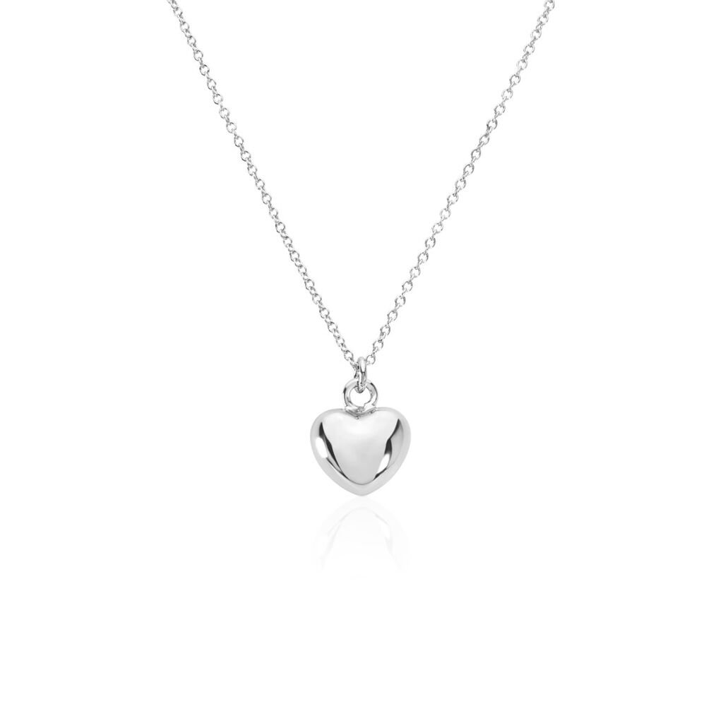 ANDIE Damen Collier Silber 925 Herz B 1,3 mm, Collier ohne Stein