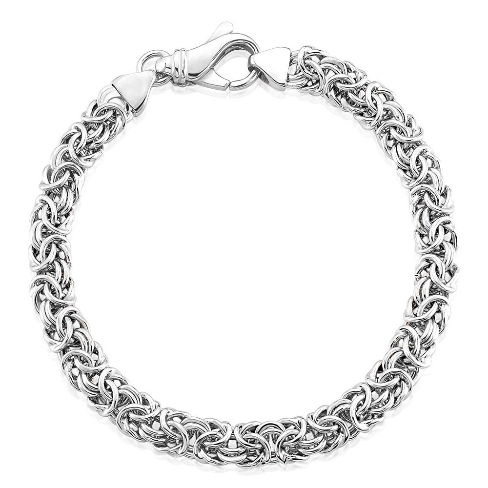 🦚 Damen Armkette Silber 925 Quinn 19,5cm 80mm, Armkette ohne Stein