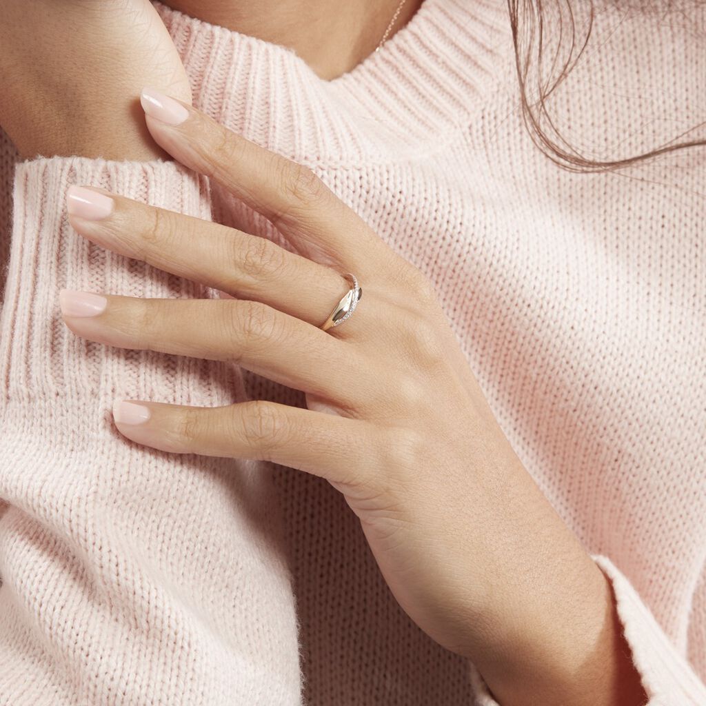 Bague Or Jaune Et Diamant - Spannringe Damen | OROVIVO