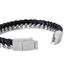 ENZO Herren Armband Leder Schwarz B 11 mm