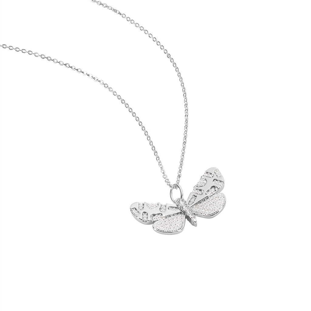 Damen Collier Silber 925 Zirkonia Schmetterling - Halsketten Damen | OROVIVO