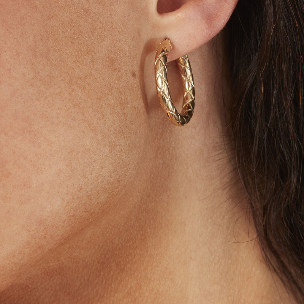 Damen Creolen Gold 375 Ruxandra - Creolen Damen | OROVIVO