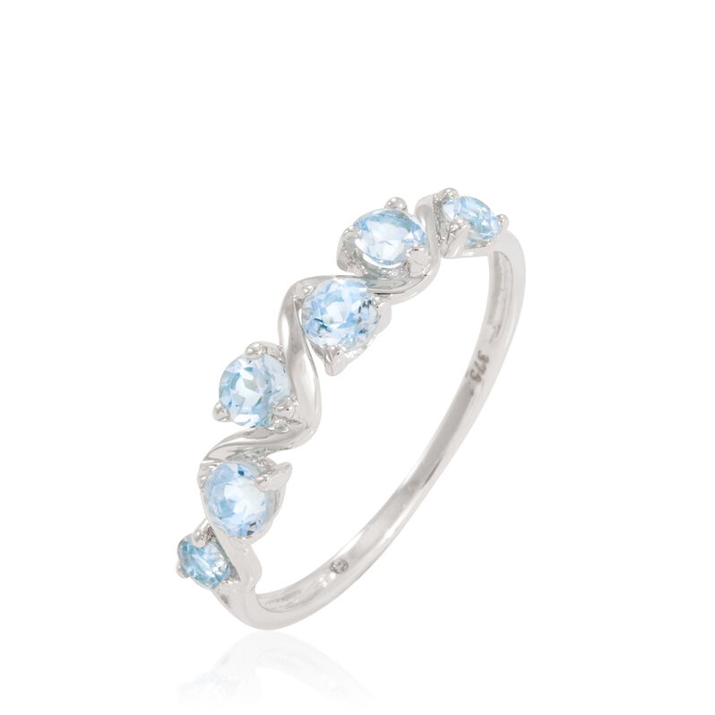 Bague Asiye Or Blanc Topaze - Spannringe Damen | OROVIVO