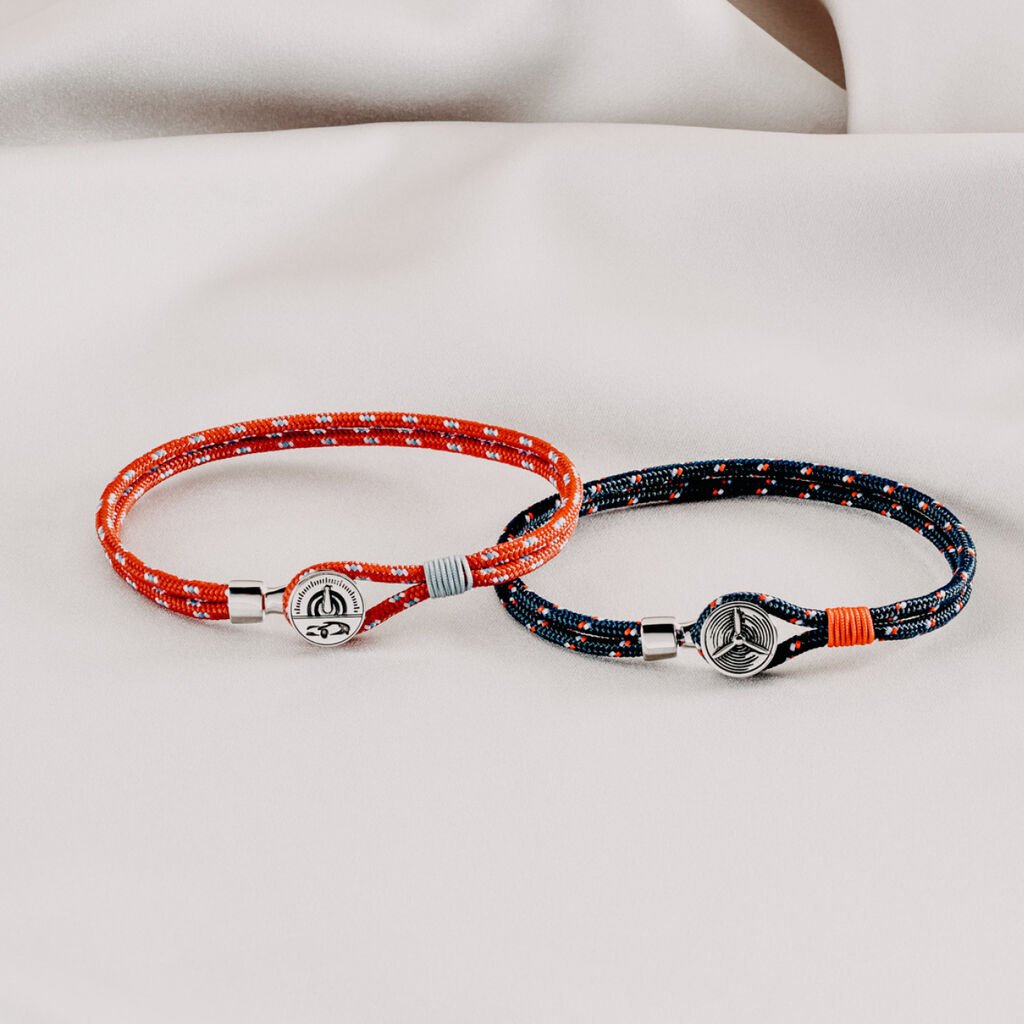 Herrenarmband Seilband Rot Tacho - Armbänder mit Anhänger Herren | OROVIVO