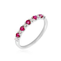  Ring Weißgold 585 Rubin 0,56ct Myla 