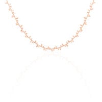 Damen Halskette Silber 925 Rosé Vergoldet