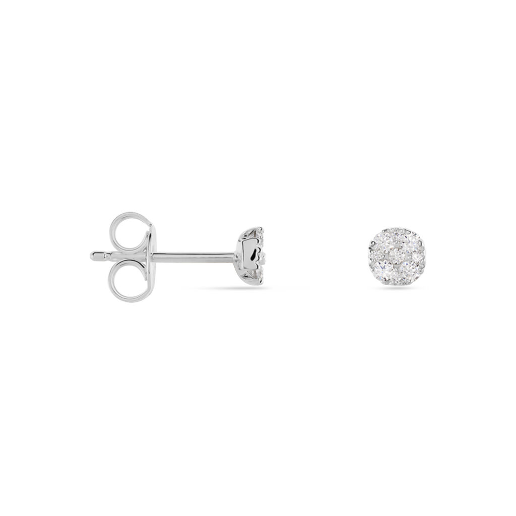 Damen Ohrstecker Weißgold 375 Zirkonia Bina - Ohrstecker Damen | OROVIVO