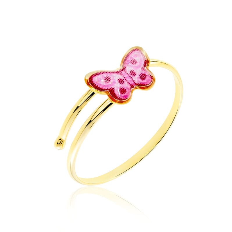 Bague Solvi Papillon Or Jaune - Spannringe Kinder | OROVIVO