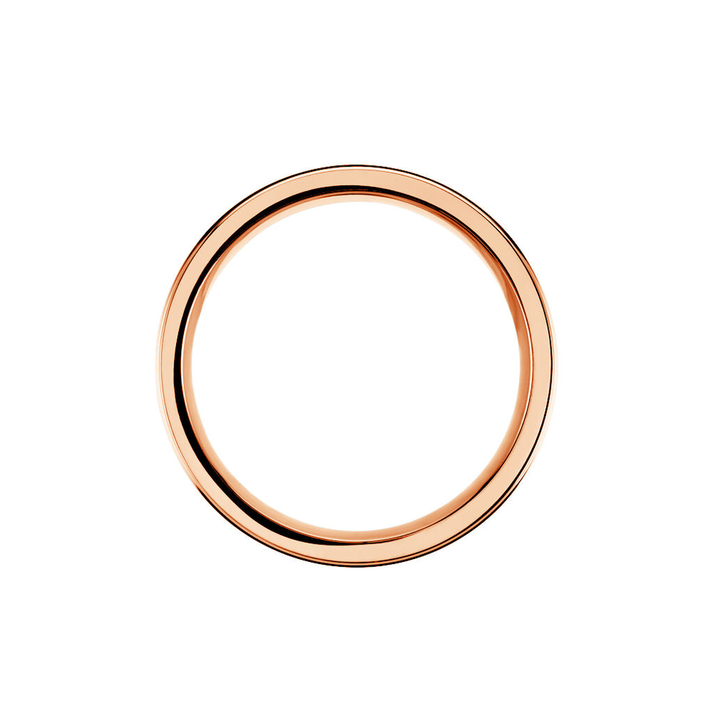NORAH Damen Ring Titan Bicolor Silber/Ros&eacute;gold B 5 mm