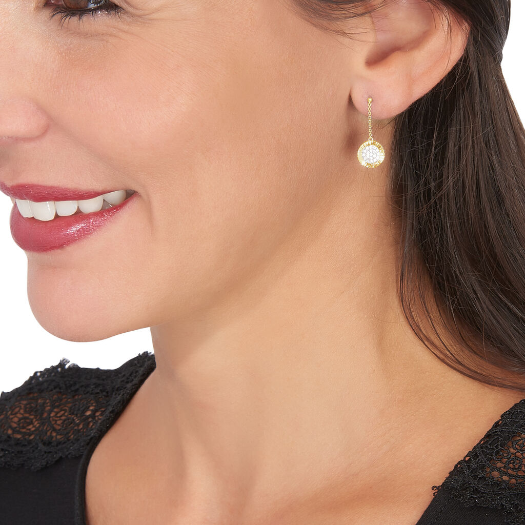 Boucles D'oreilles Or Jaune Arina - Spannringe Damen | OROVIVO