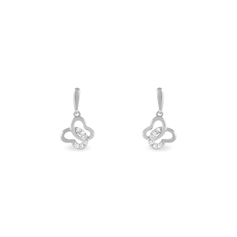 Boucles D'oreilles Pendantes Diaharaae Argent Blanc Oxyde De Zirconium - Spannringe Damen | OROVIVO