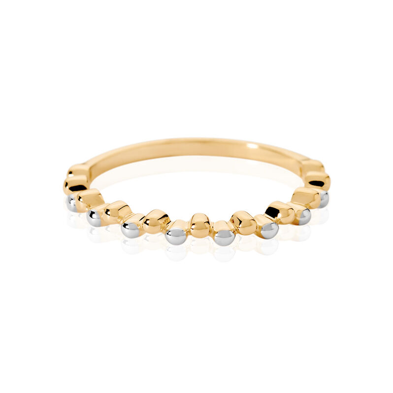 TANI Damen Ring Gold Bicolor Gelb/Silber 375 (9 Karat) - Ringe Damen | OROVIVO