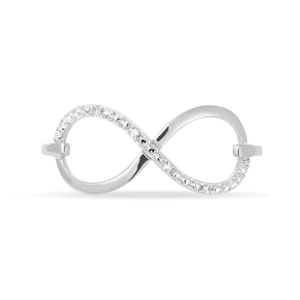 Bague Varina Or Blanc Diamant - Spannringe Damen | OROVIVO