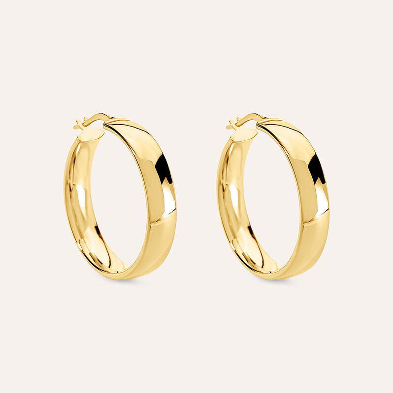 Orecchini A Cerchio Toujours Oro Giallo - Spannringe Damen | OROVIVO