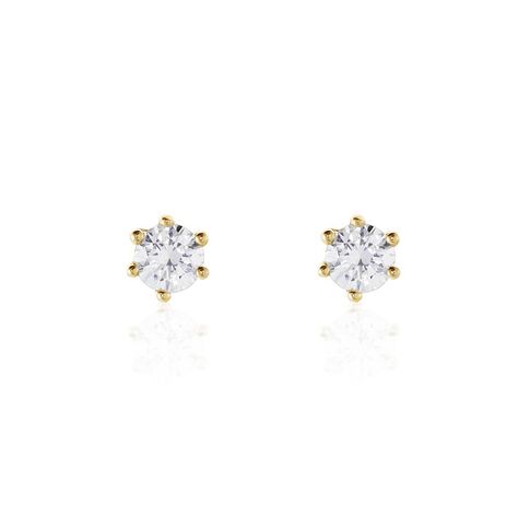 Damen Ohrstecker Gold 750 Diamanten 0,16ct Monopoli - Ohrstecker Damen | OROVIVO