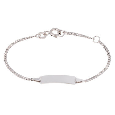PANZER S ID Kinder ID Armband Silber 925 Rechteckig
