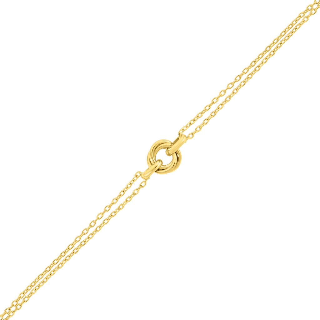 Cassia Damen Armband Silber vergoldet 925 Nest B 1 mm