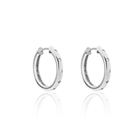 Damen Creolen Silber 925 Zirkonia Alexis  - Creolen Damen | OROVIVO