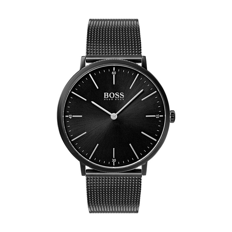 Orologio Uomo Boss Horizon quadrante nero 1513542 - Spannringe Herren | OROVIVO