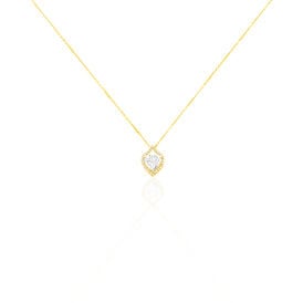 Damen Halskette Gold 375 Zirkonia Herz - Herzketten  | OROVIVO