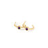 LYKKE Damen Ohrstecker Gold 375 (9 Karat) Amethyst Violett 0,3 ct Kreis