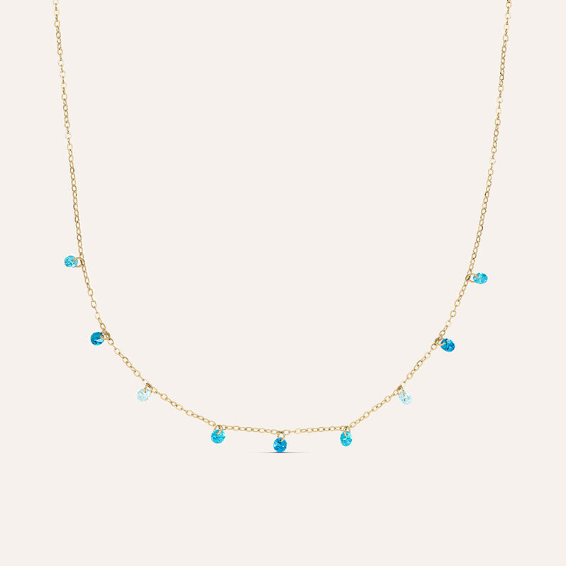 Collana Multi Punto Luce Golden Dream Placcato Oro Giallo Cubic Zirconia - Spannringe Damen | OROVIVO
