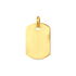 SIRONA GRAVUR Unisex Anhänger Gold 375 (9 Karat) Rechteckig