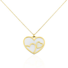 Damen Halskette Silber 925 Vergoldet Herz - Herzketten Damen | OROVIVO