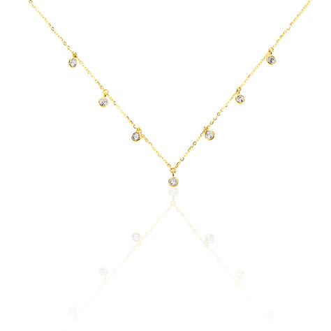 Damen Collier Gold 375 Zirkonia Talila 1 - Halsketten  | OROVIVO
