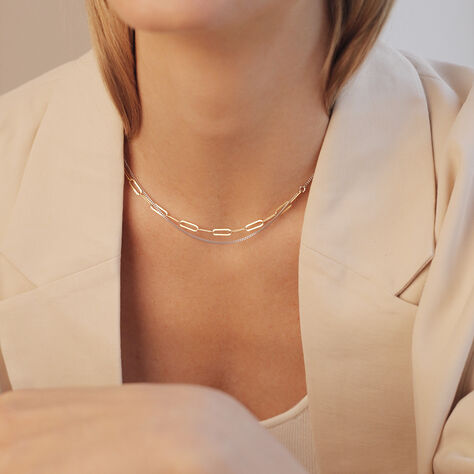 MIA Damen Kette Gold 375 (9 Karat) B 6 mm - Halsketten Damen | OROVIVO