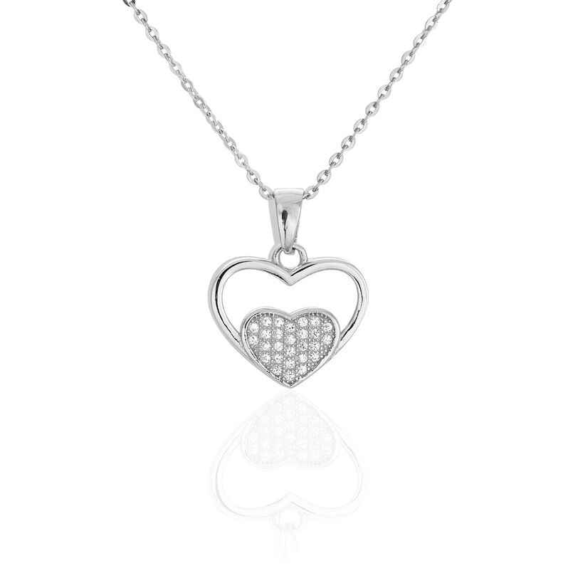 Collier Diega Argent Blanc Oxyde De Zirconium - Spannringe Damen | OROVIVO