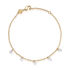 BRAELYN Damen Armband Vergoldet 750 Kristall Wei&szlig; Kreis