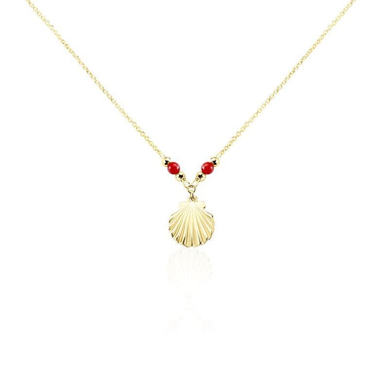 Collier Under The Sea Or Jaune Corail - Spannringe Damen | OROVIVO