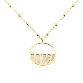 Damen Halskette Silber 925 Vergoldet Kreis - Ketten mit Anhänger Damen | OROVIVO