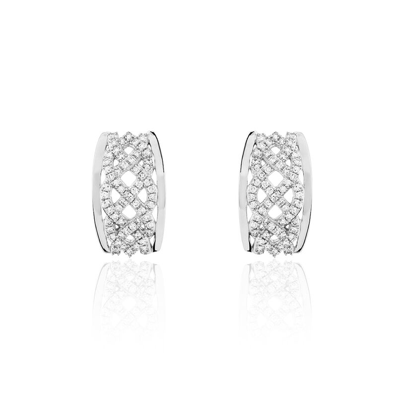 Boucles D'oreilles Odalie Or Weiss - Spannringe Damen | OROVIVO