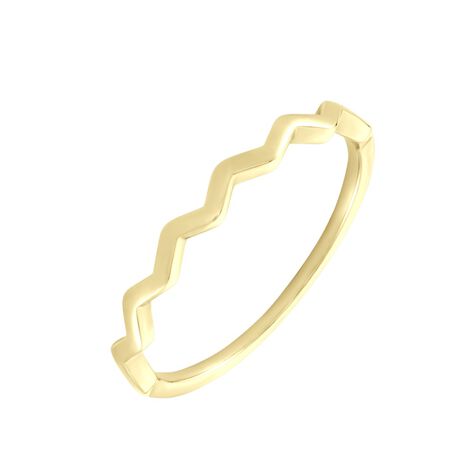 ELORINE Damen Ring Gold 375 (9 Karat) Zickzack