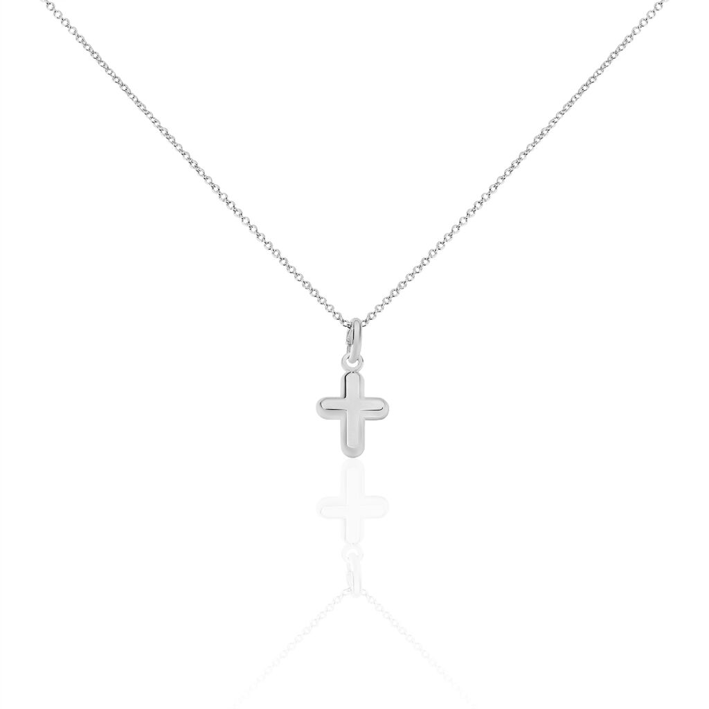 Damen Collier Silber 925 Religiöses Kreuz - Halsketten Damen | OROVIVO