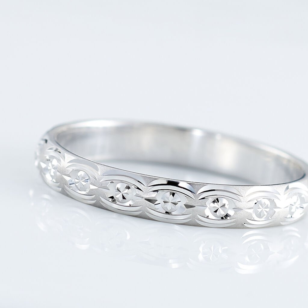 Alliance Or Weiss Marguerite Diamantee - Spannringe Damen | OROVIVO