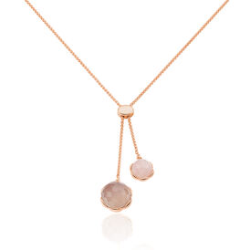 Damen Halskette Silber 925 Rosé Vergoldet Achat - Ketten mit Anhänger Damen | OROVIVO