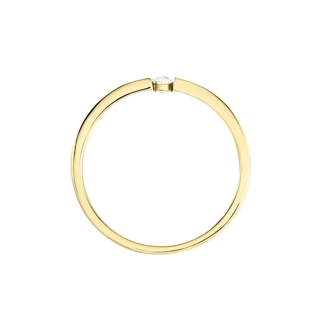 SEVILLE Damen Ring Gold 375 (9 Karat) Diamant Wei&szlig; 0,1 ct