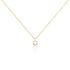 Sonate Damen Collier Gold 750 (18 Karat) Synthetischer Diamant Wei&szlig; 0,31 ct