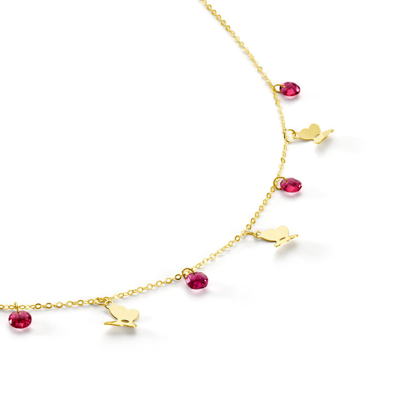 Collier Phyliss Or Jaune Oxyde De Zirconium - Spannringe Kinder | OROVIVO